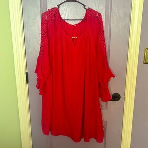 Hot Pink flare dress